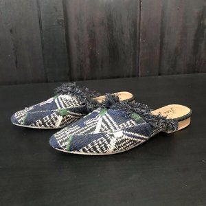 Free People Mule Slides Woven Fringe Sz Eu 36 US 6